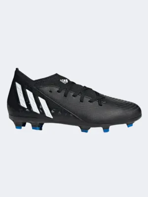 Adidas Predator Edge.3 Firm Kids-Boys Football Shoes Black/White