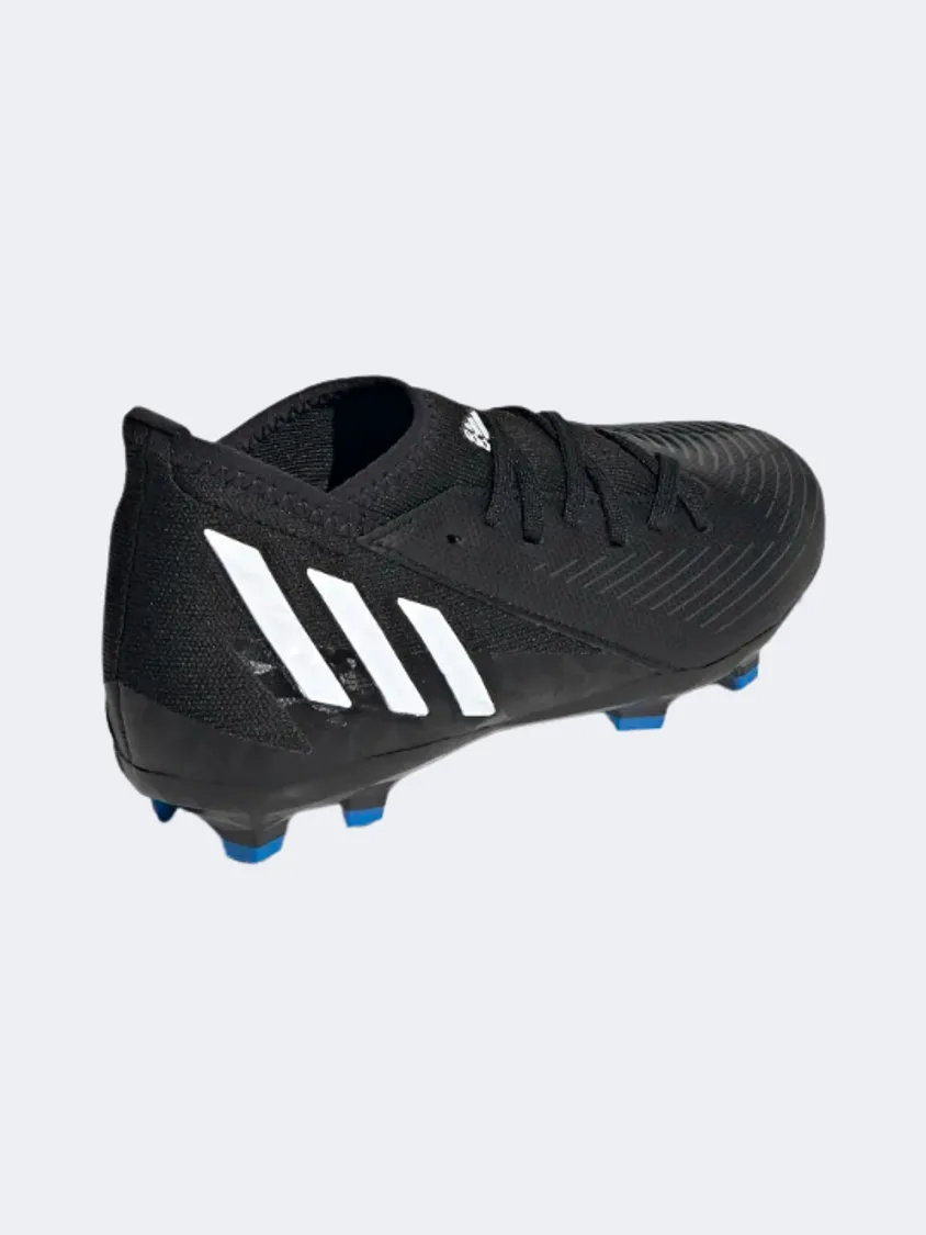 Adidas Predator Edge.3 Firm Kids-Boys Football Shoes Black/White