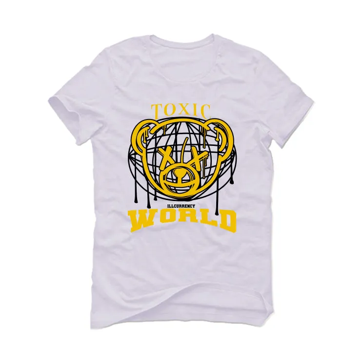 Air Jordan 1 High OG “Yellow Ochre” | illcurrency White T-Shirt (Toxic World)