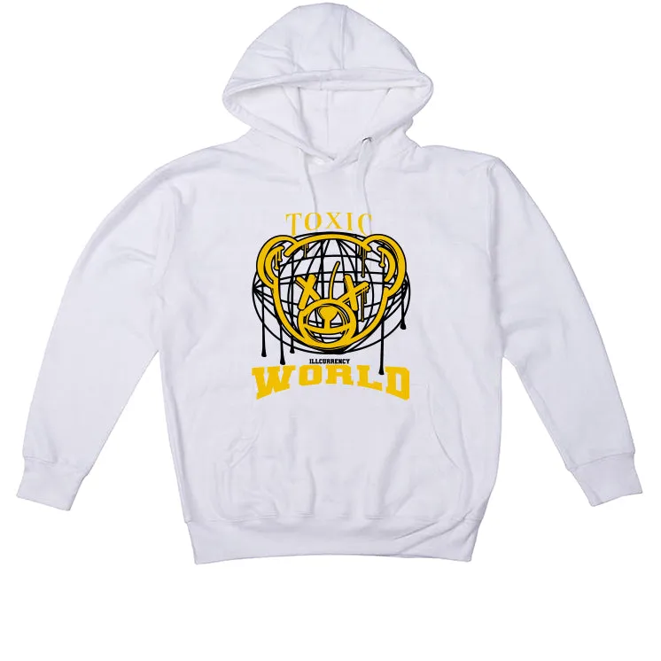 Air Jordan 1 High OG “Yellow Ochre” | illcurrency White T-Shirt (Toxic World)