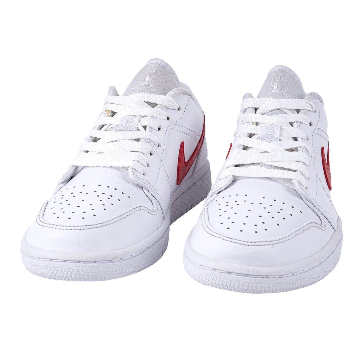 Air Jordan 1 Low-Top Sneakers Leather White Colour For Women