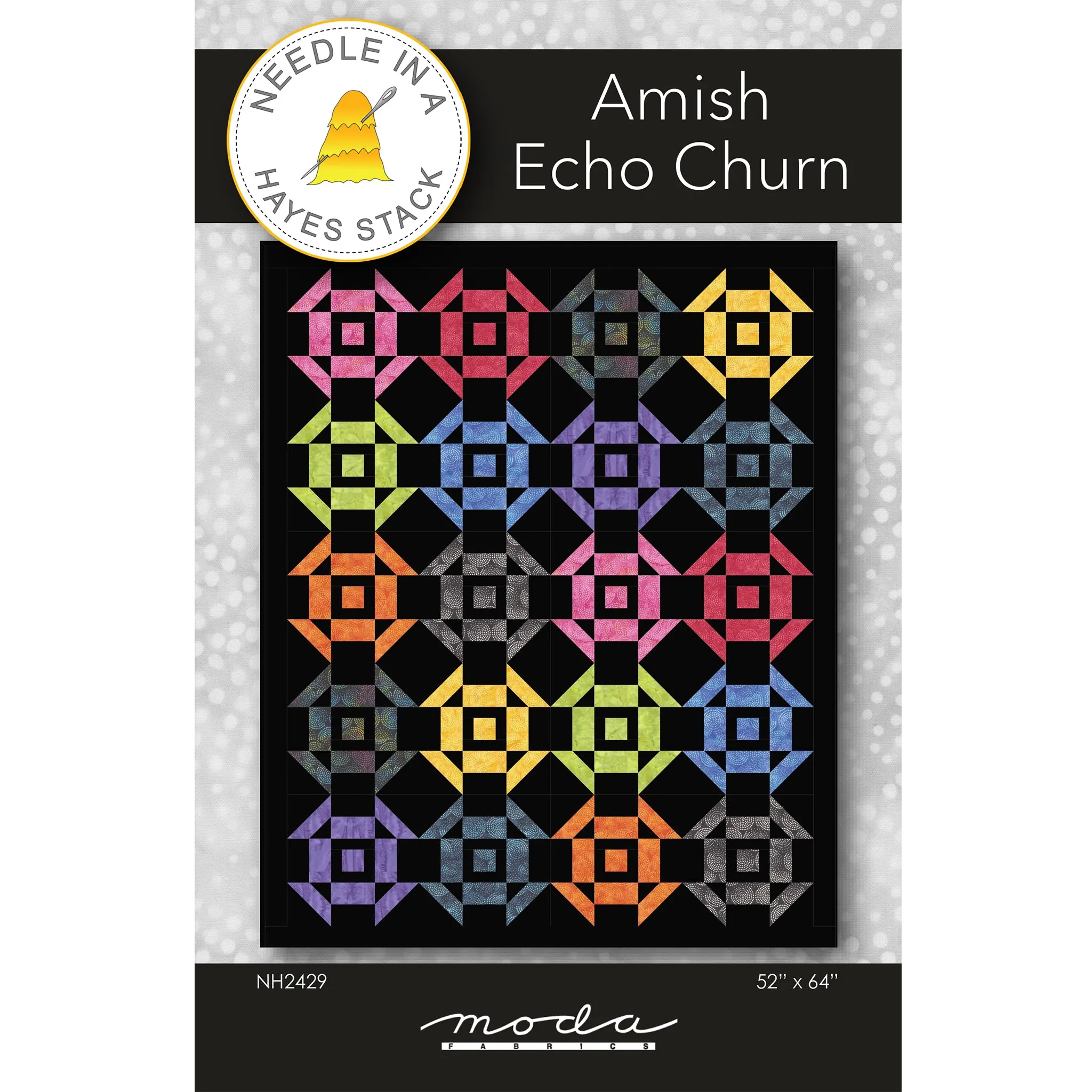 Amish Echo Churn Quilt NH-2429e - Downloadable Pattern