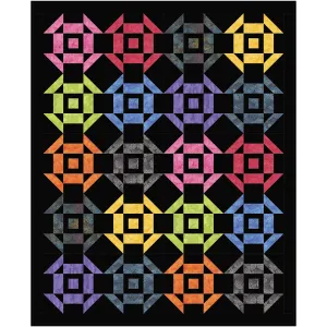 Amish Echo Churn Quilt NH-2429e - Downloadable Pattern