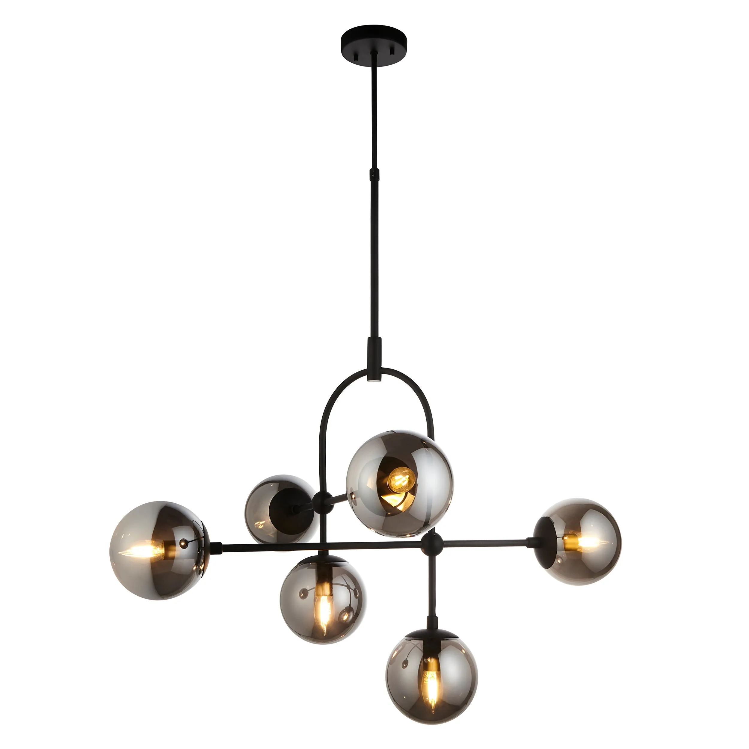 Amos Penthouse Pendant Chandelier Black