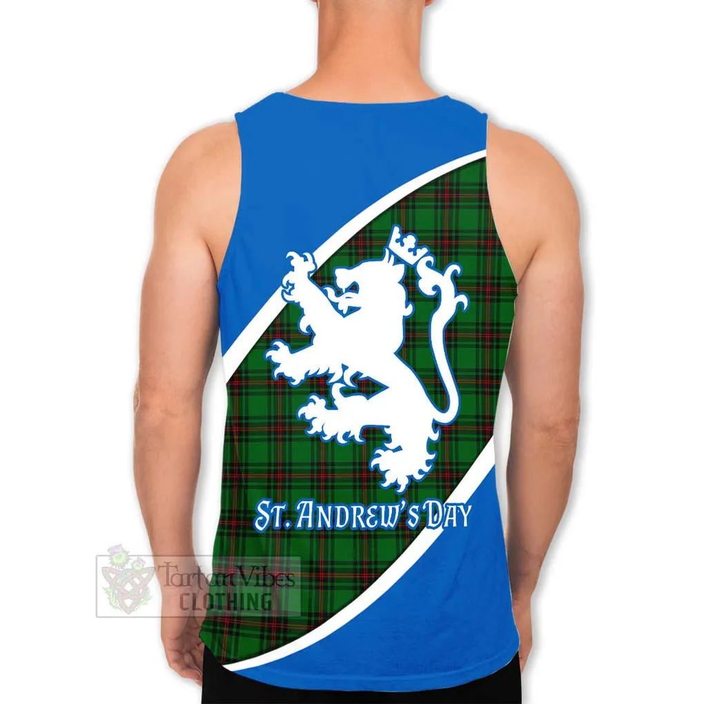 Anstruther Family Crest Tartan Men's Tank Top Celebrate Saint Andrew's Day in Style