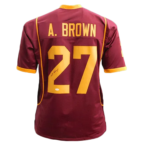 Antonio Brown Autographed Maroon College Football Jersey (JSA)