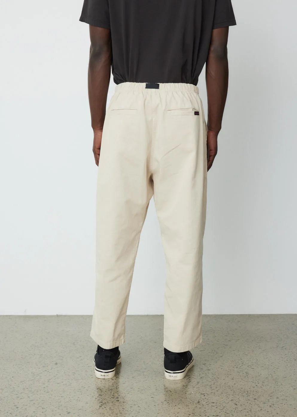 Back Satin Tuck Tapered Pants