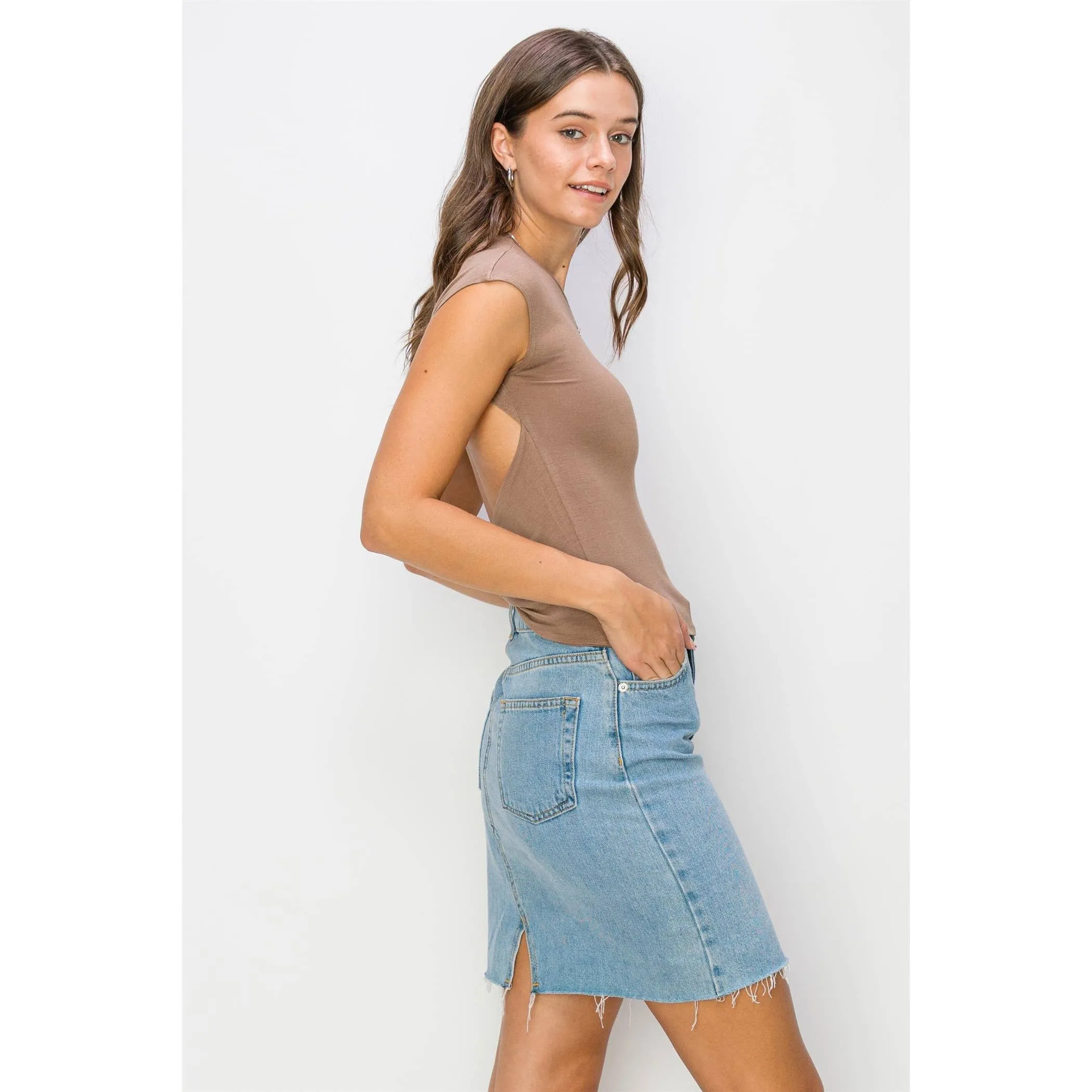 Backless Jersey Top
