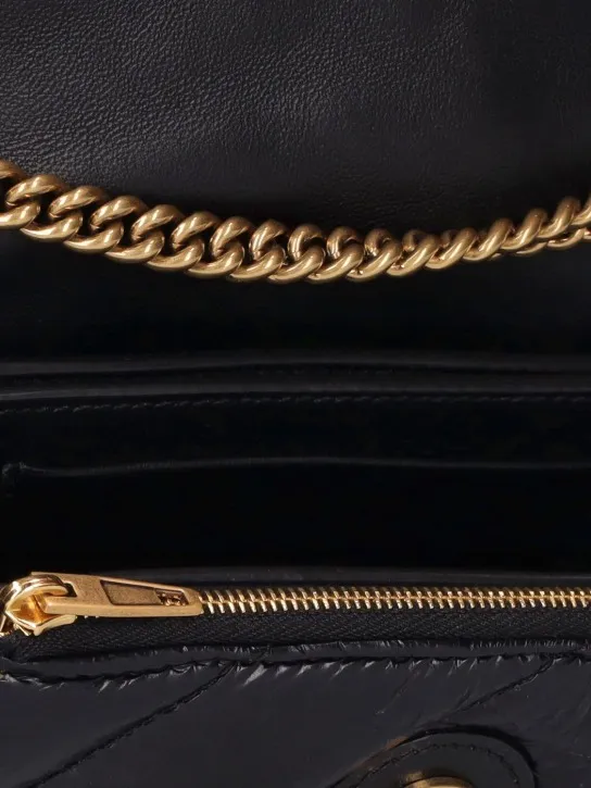 Balenciaga   Crush quilted leather chain wallet 