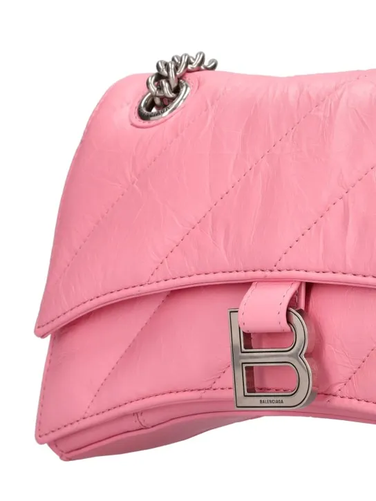 Balenciaga   Small Crush chain quilted leather bag 