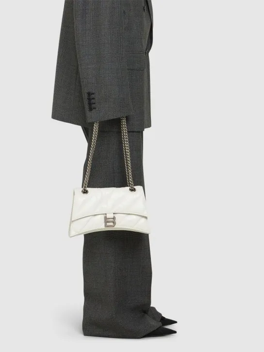 Balenciaga   Small Crush chain quilted leather bag 