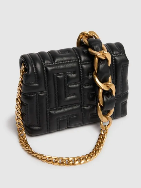 Balmain   Mini 1945 quilted leather bag 