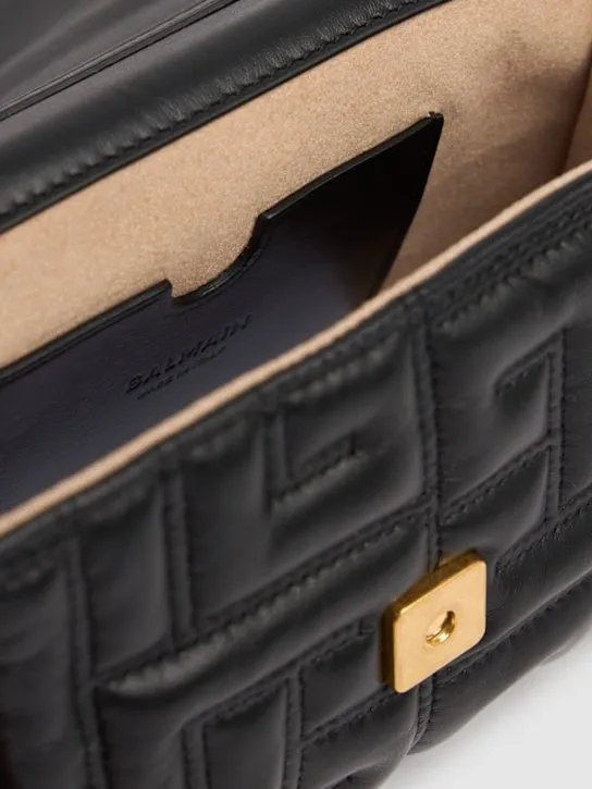 Balmain   Mini 1945 quilted leather bag 