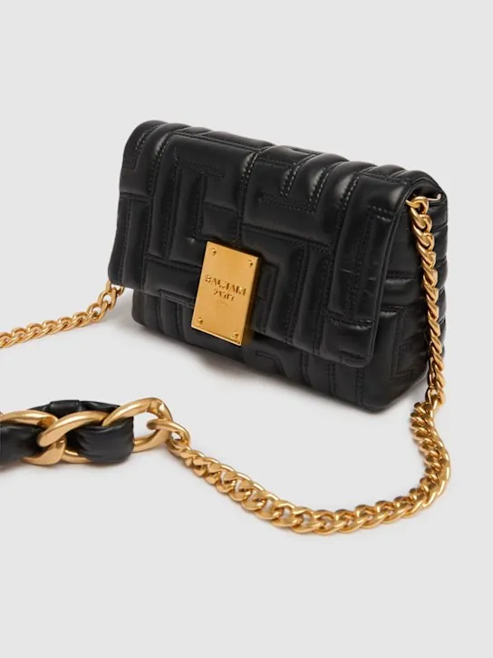 Balmain   Mini 1945 quilted leather bag 