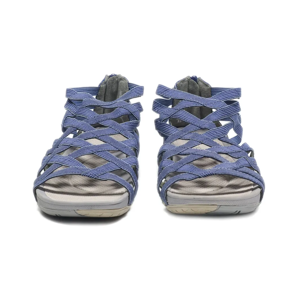 Baretraps Flat Sandals Fabric Blue Colour For Women
