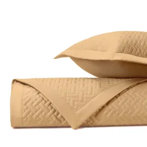 Basketweave Quilted Gold by Home Treasures