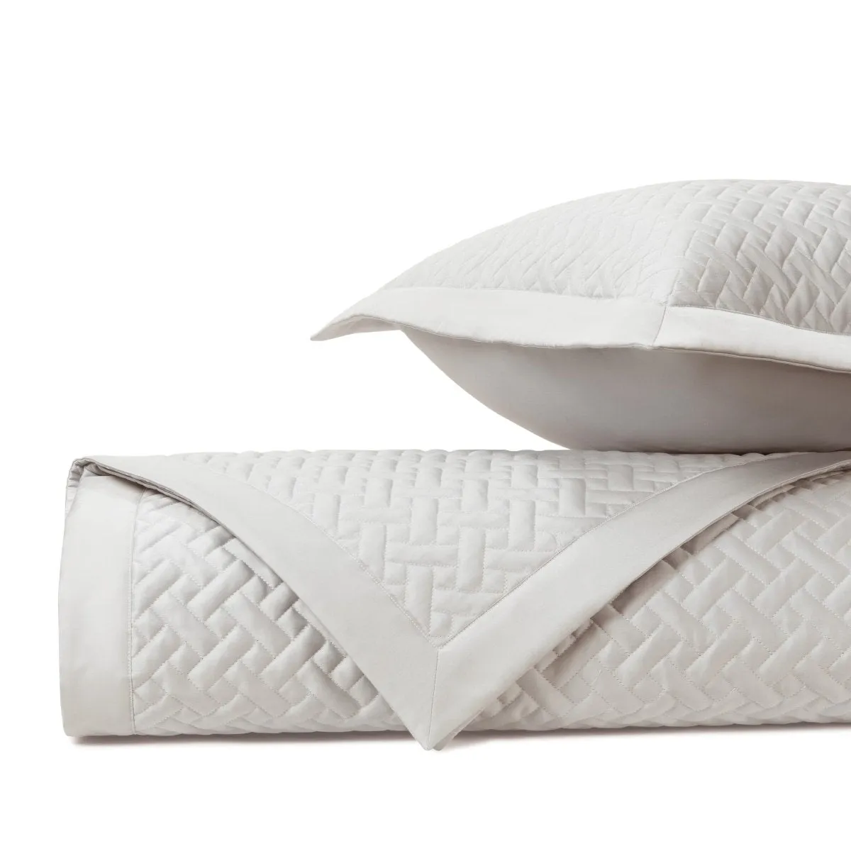 Basketweave Quilted Oyster by Home Treasures