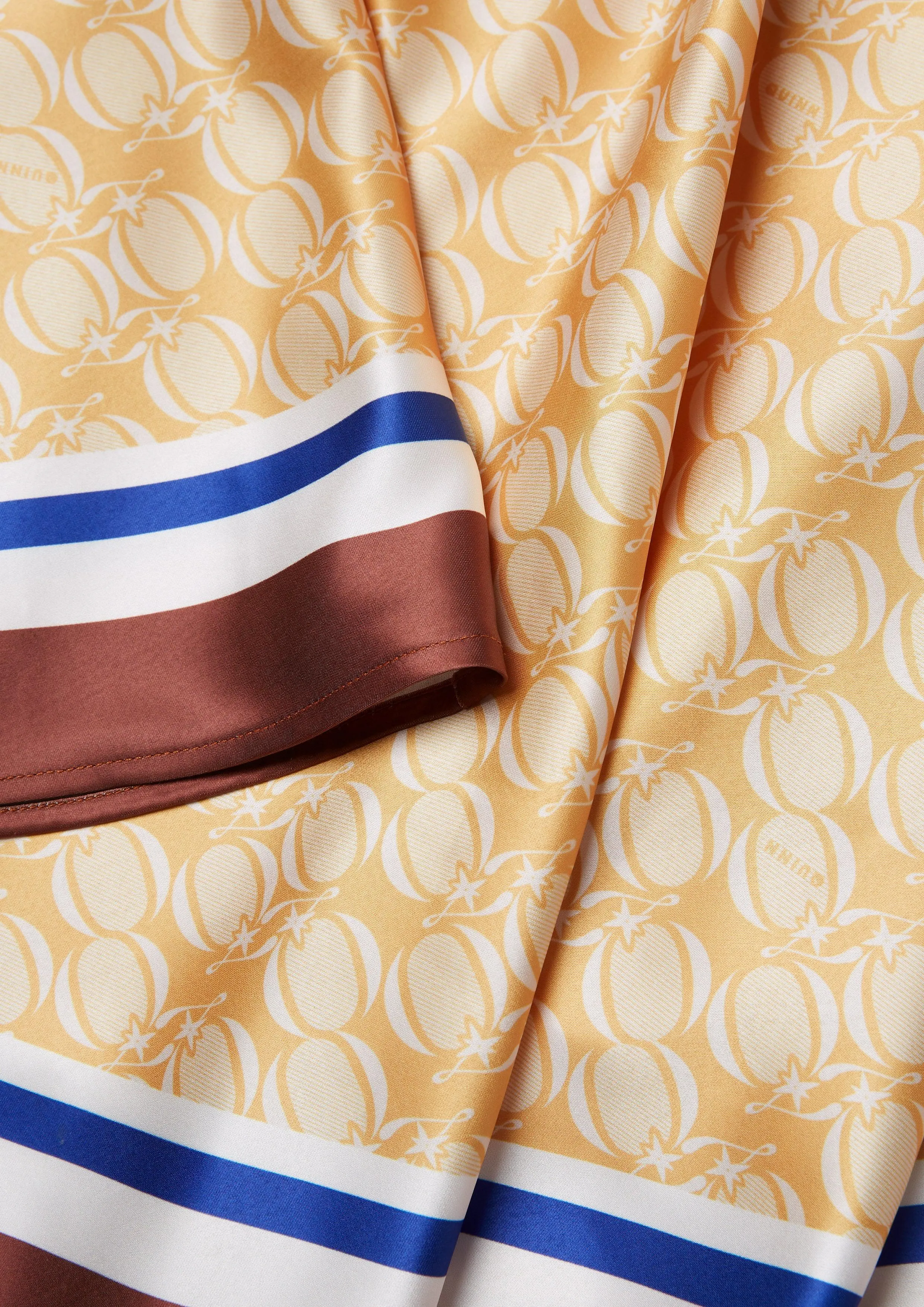 Beachside Oasis Print Satin Skirt