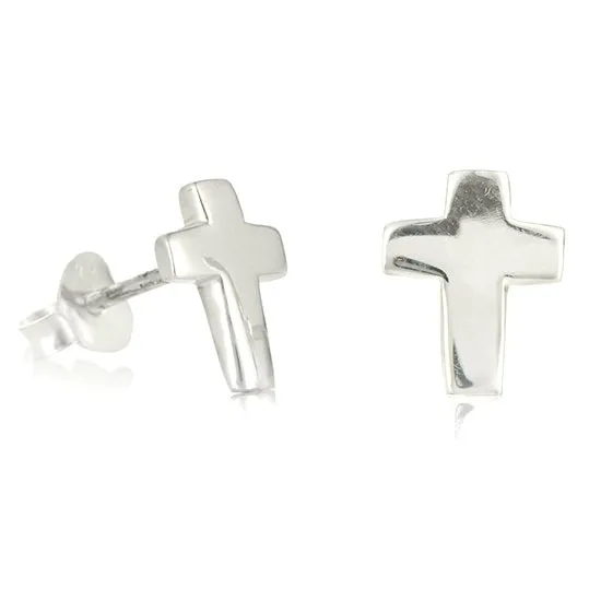 Beautiful Sterling Cross Earrings