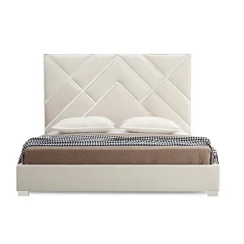 Bedzy Luxe Matrix Queen Bed Frame Beige