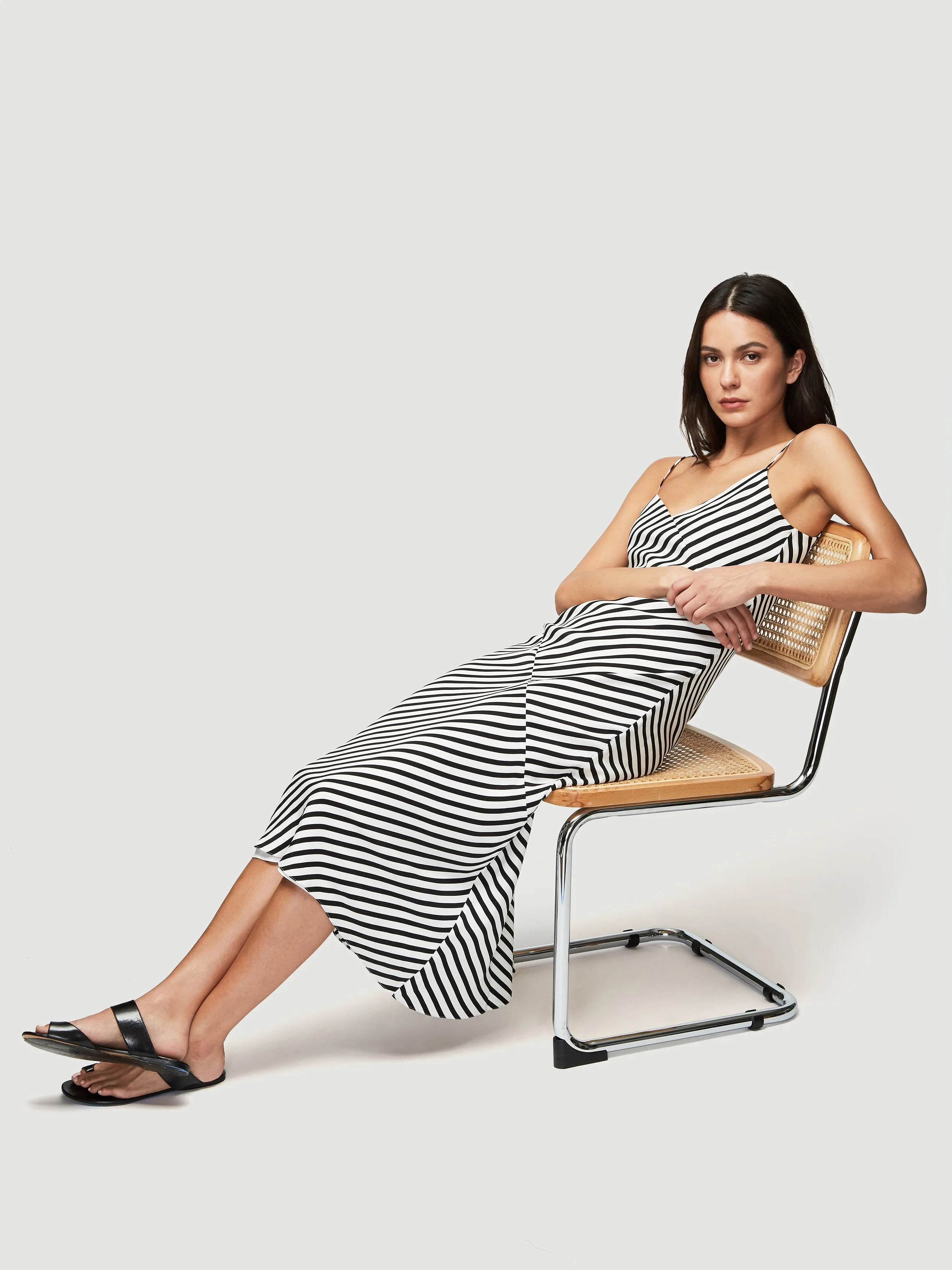 Bias Cami Dress -- Noir Multi