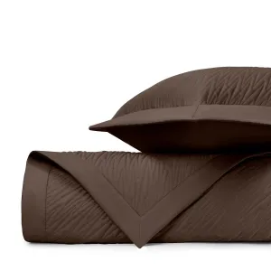 Blaze Quilted Chocolate by Home Treasures