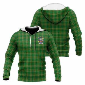 Boyd of Danson Irish Clan Tartan Knitted Hoodie with Coat of Arms