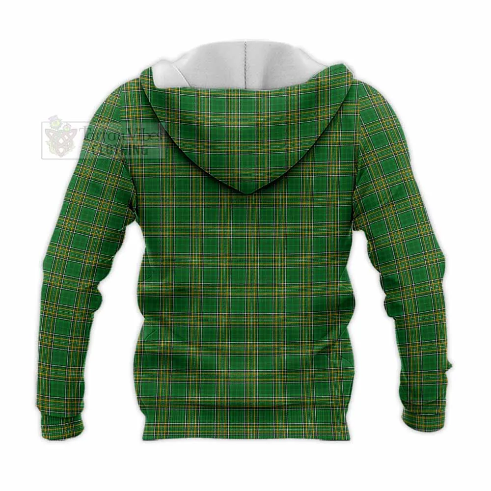 Boyd of Danson Irish Clan Tartan Knitted Hoodie with Coat of Arms