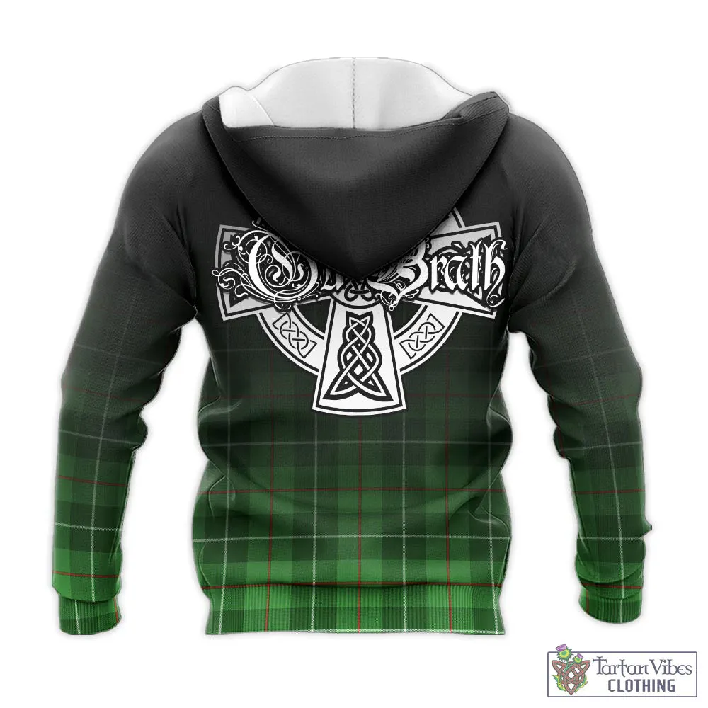 Boyle Tartan Knitted Hoodie Featuring Alba Gu Brath Family Crest Celtic Inspired