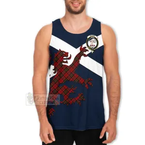 Brodie Tartan Lion Rampant Men's Tank Top  Proudly Display Your Heritage with Alba Gu Brath and Clan Name