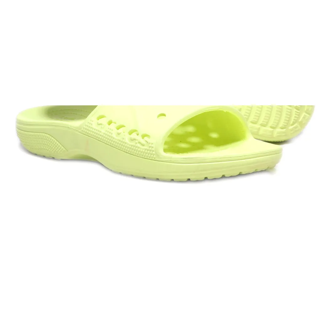Crocs Baya Sliders Canvas Green Colour For Men