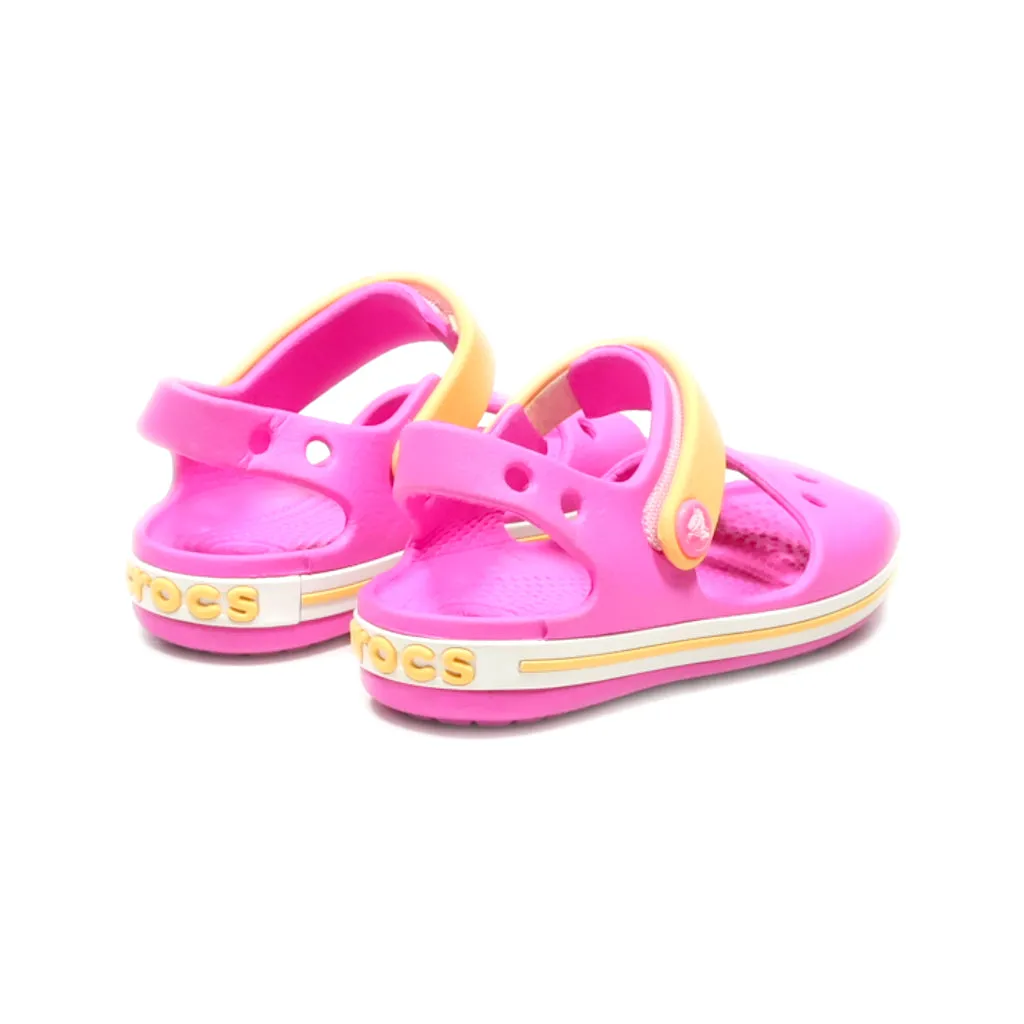 Crocs Beach Sandals Walkers Rubber Pink Colour For Kids