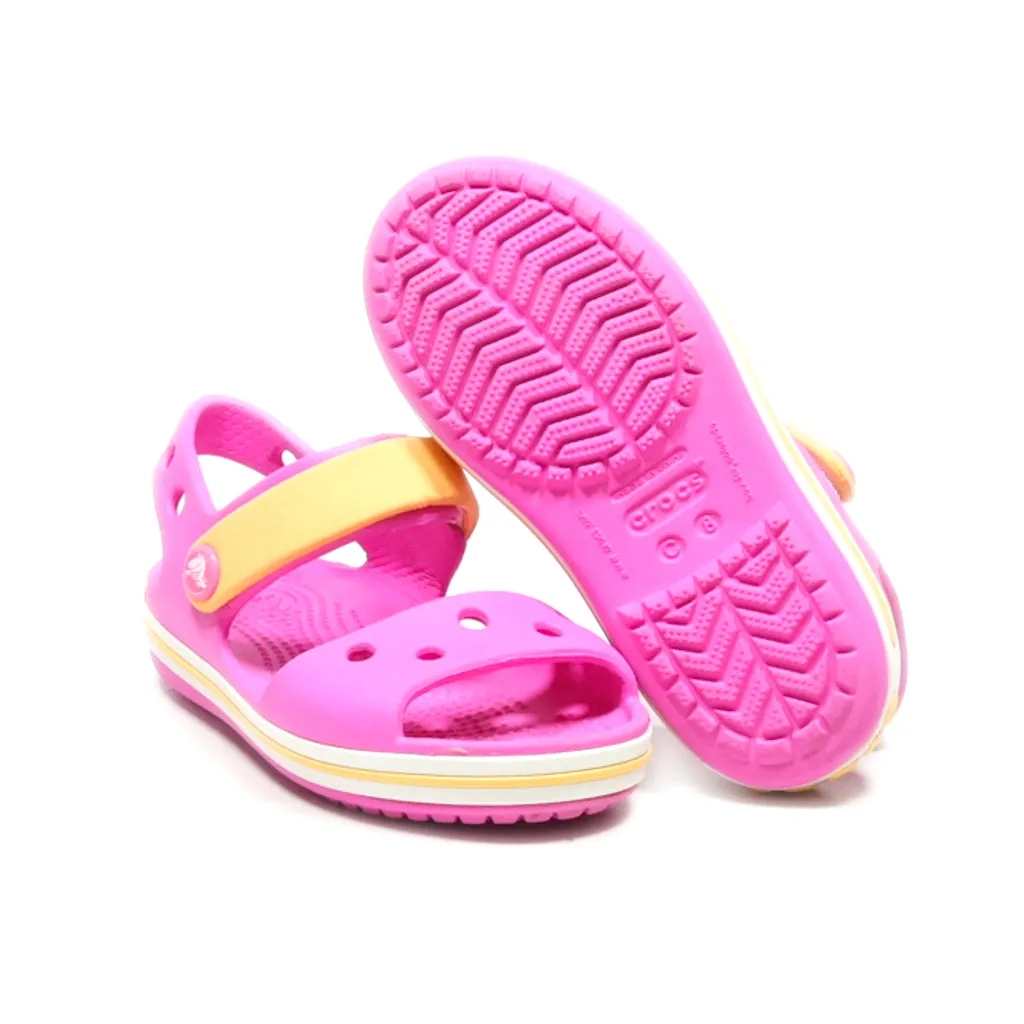 Crocs Beach Sandals Walkers Rubber Pink Colour For Kids