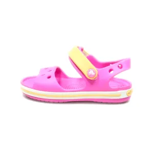 Crocs Beach Sandals Walkers Rubber Pink Colour For Kids