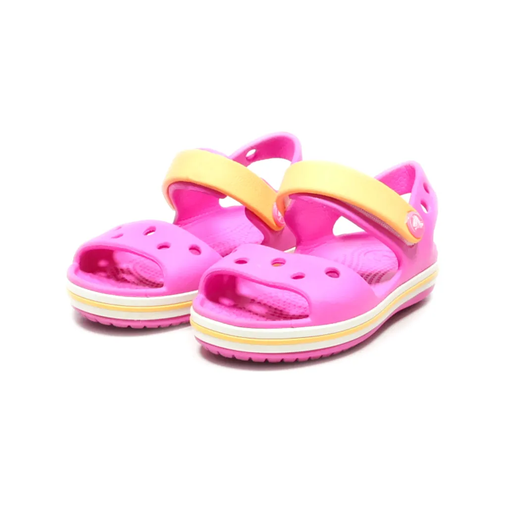 Crocs Beach Sandals Walkers Rubber Pink Colour For Kids