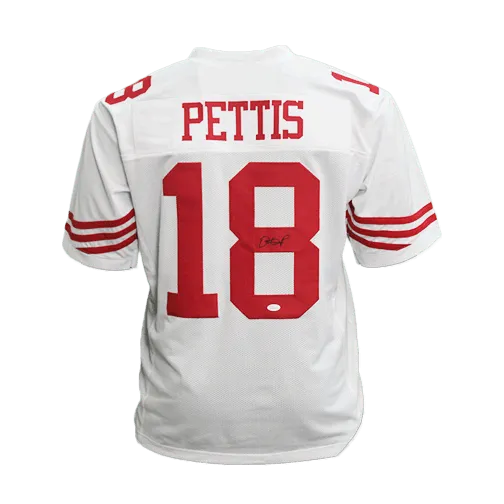 Dante Pettis Autographed Football Pro Style Jersey White (JSA)