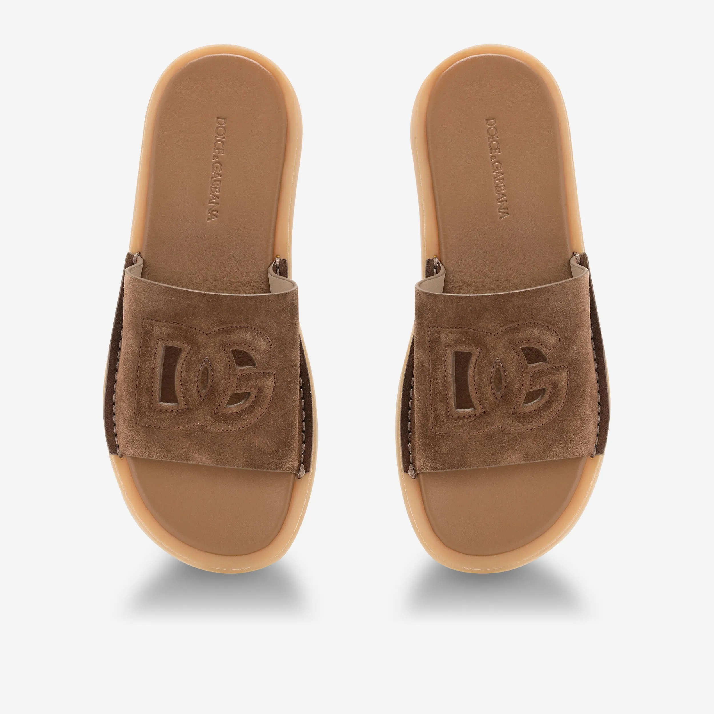Dolce & Gabbana Suede DG Sliders