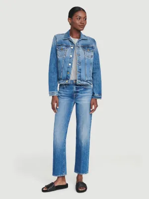 Frame - Le High Straight High Rise Jeans in Hagen