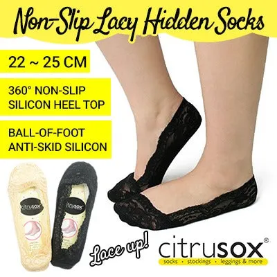 Full 360° Non-Slip Lacy No-Show Socks