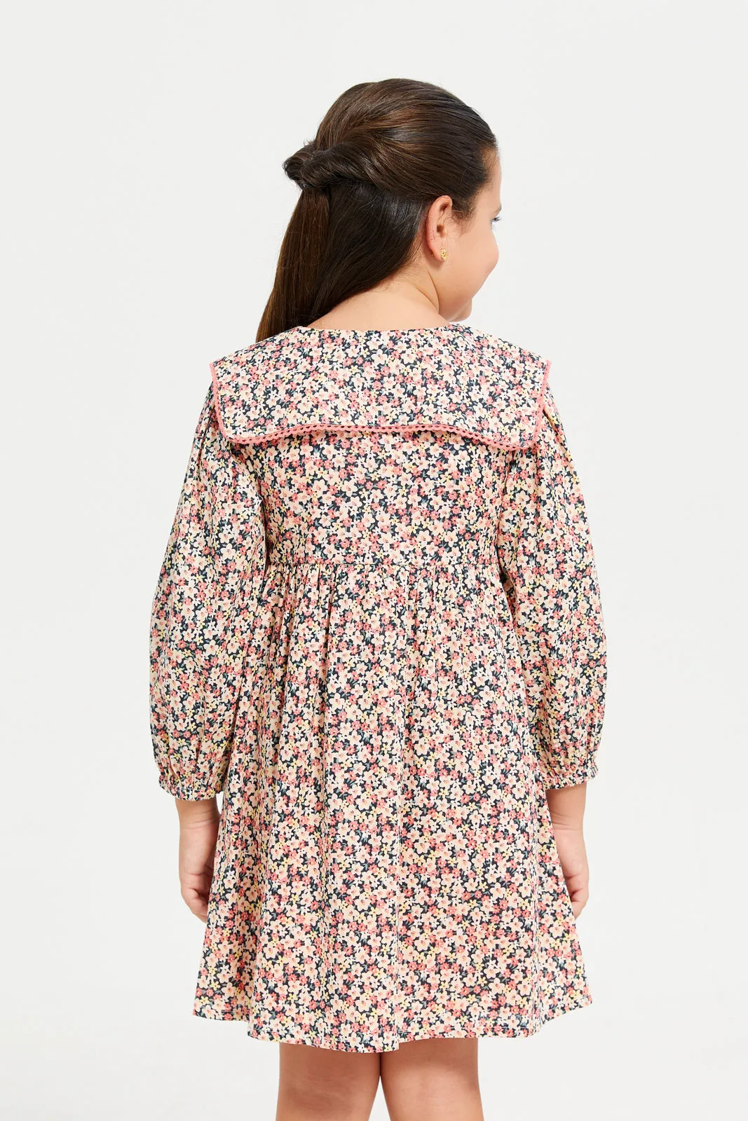Girls MultiColour Printed Dress