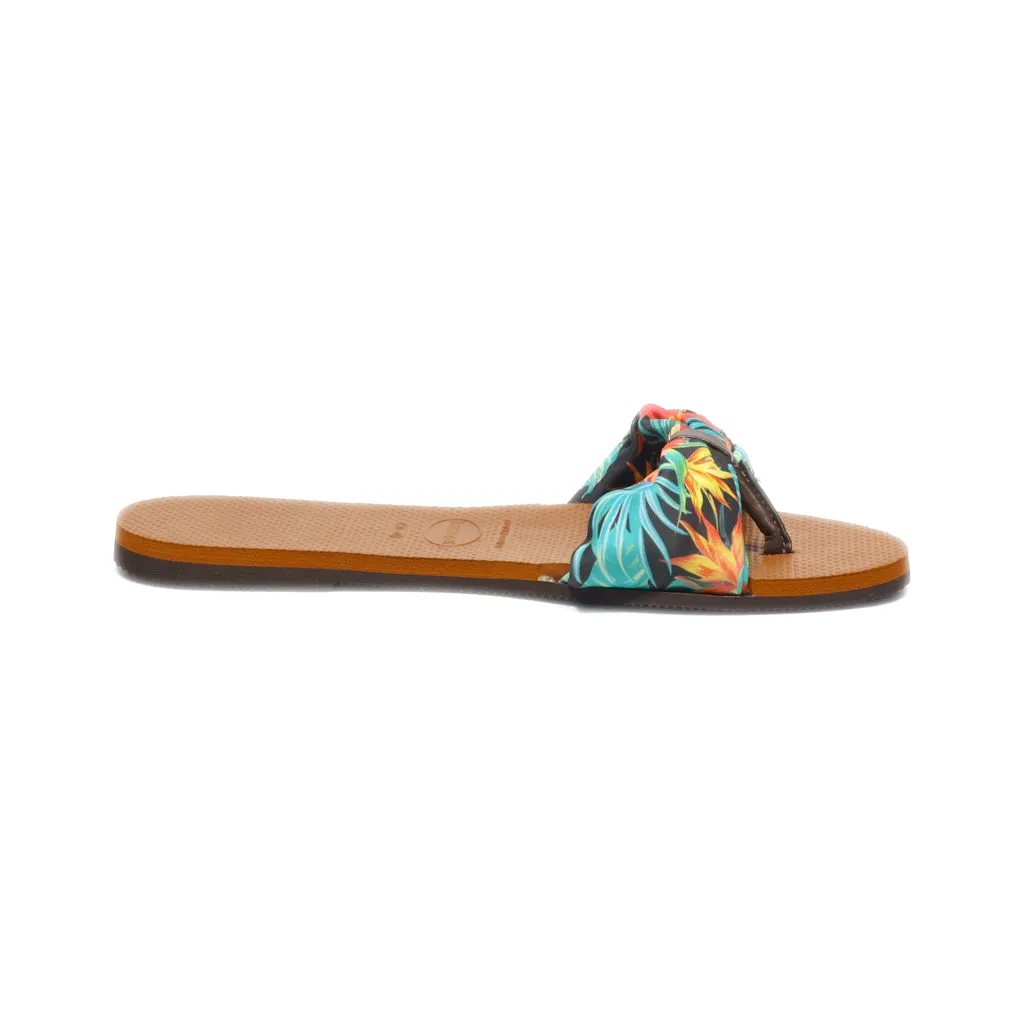 Havaianas Flip Flops Fabric Brown Colour For Women