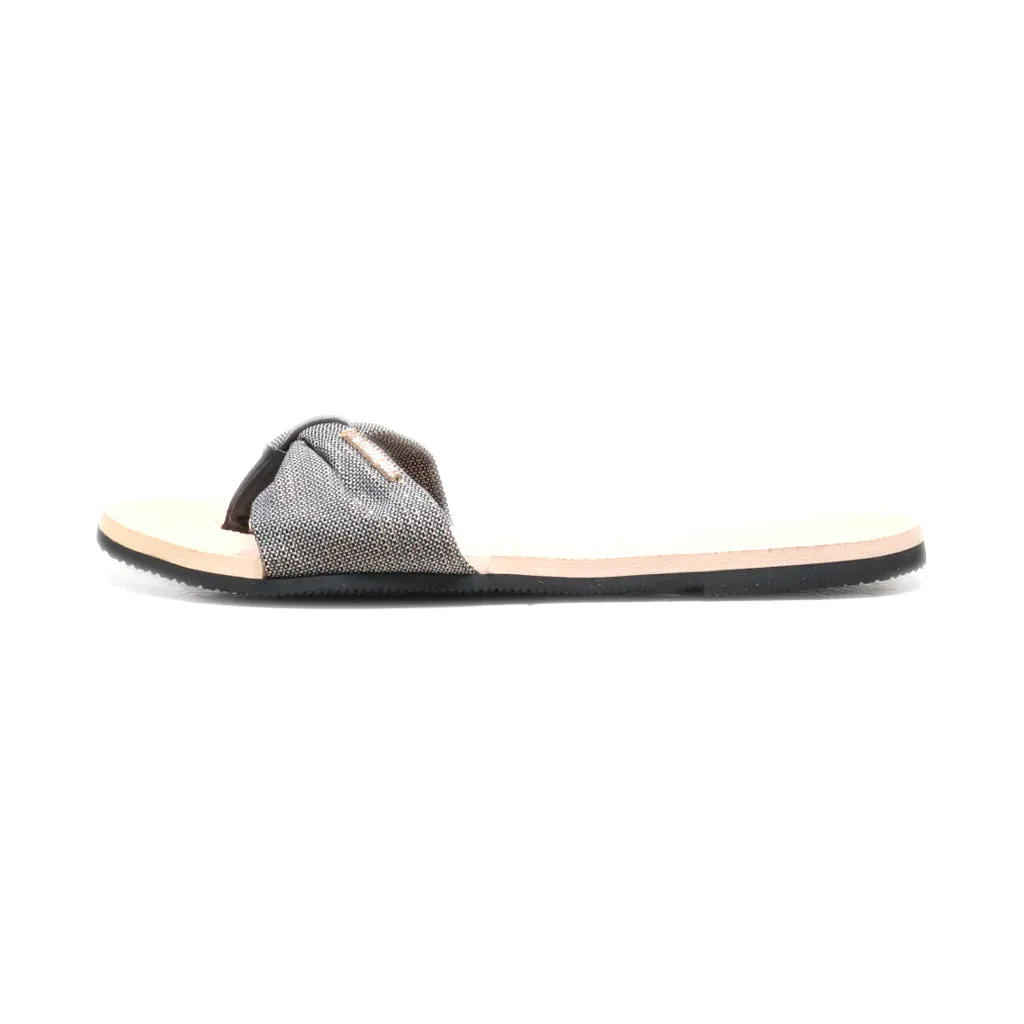 Havaianas Sliders Fabric Grey Colour For Women