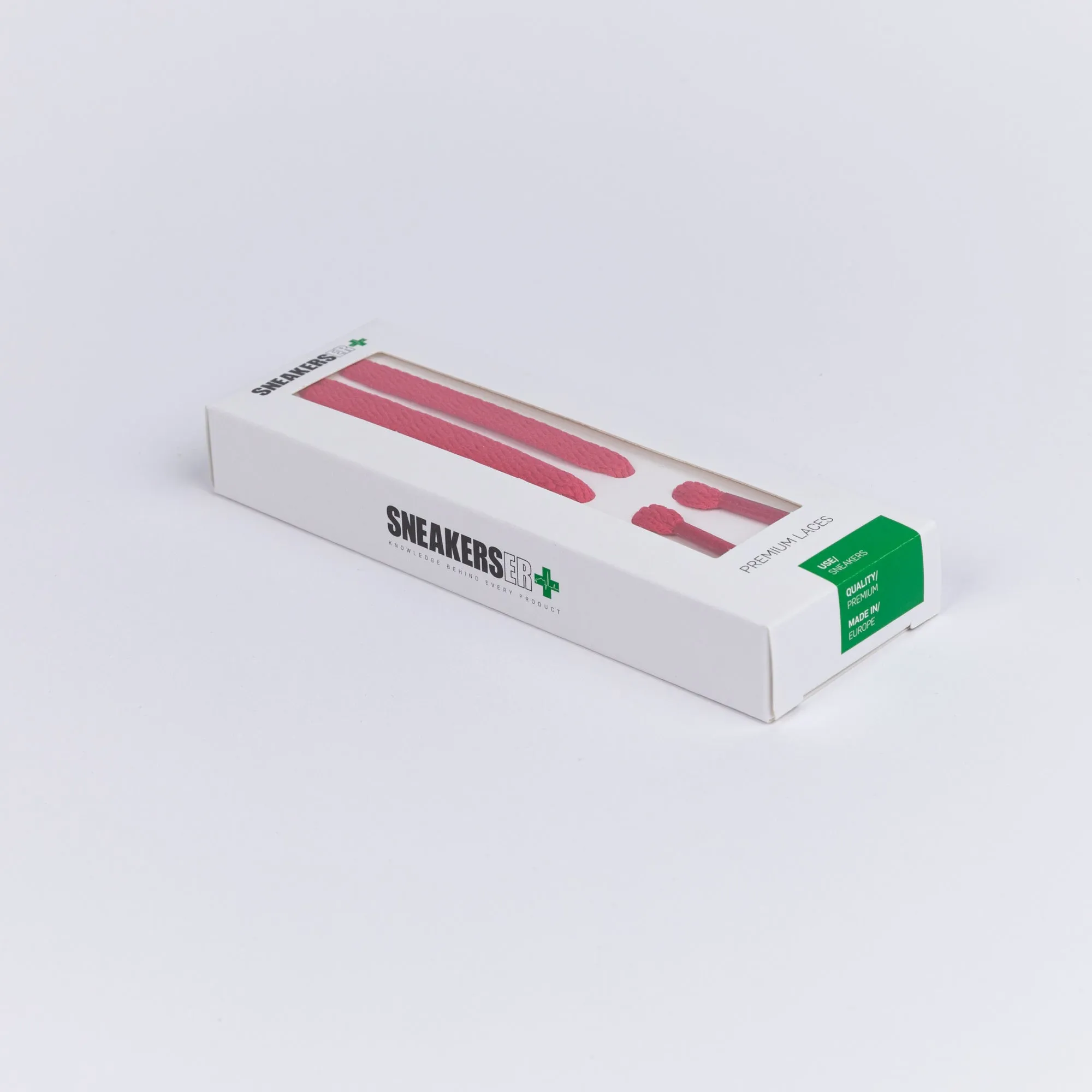 HIGH TOP FLAT SNEAKER LACES 180CM X 8mm RASPBERRY