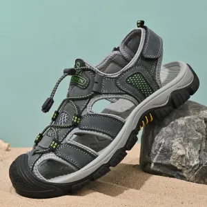 Hnzxzm Men Sandals Summer Leisure Beach Holiday Sandals Men Casual Shoes New Outdoor Male Lightweight Comfortable Wading Sandals