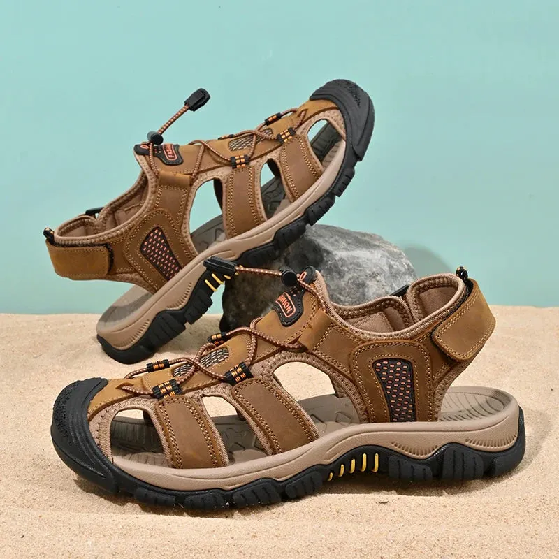 Hnzxzm Men Sandals Summer Leisure Beach Holiday Sandals Men Casual Shoes New Outdoor Male Lightweight Comfortable Wading Sandals