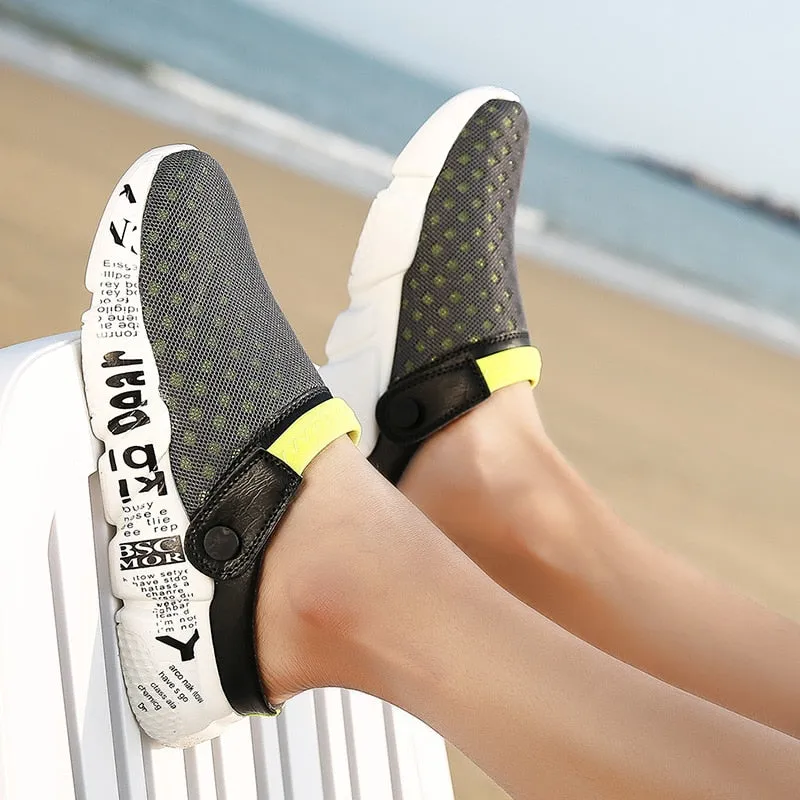 Hnzxzm Men's Flats Plus Size 46 Men Lightweight Breathable Comfortable Non-slip Shoes Casual Men'sFlip Flop Slippers Men