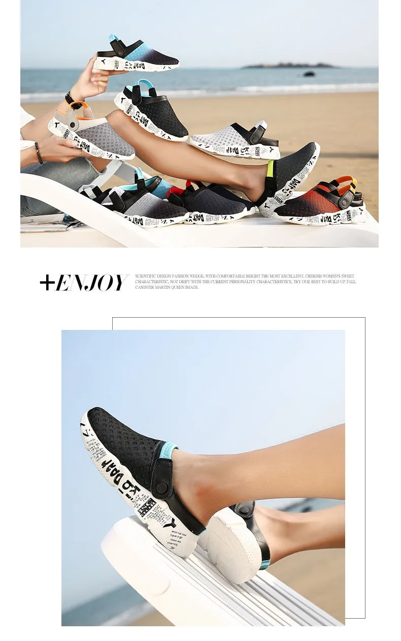 Hnzxzm Men's Flats Plus Size 46 Men Lightweight Breathable Comfortable Non-slip Shoes Casual Men'sFlip Flop Slippers Men