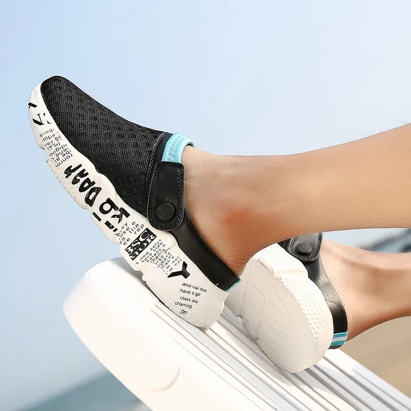 Hnzxzm Men's Flats Plus Size 46 Men Lightweight Breathable Comfortable Non-slip Shoes Casual Men'sFlip Flop Slippers Men