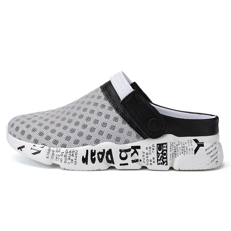 Hnzxzm Men's Flats Plus Size 46 Men Lightweight Breathable Comfortable Non-slip Shoes Casual Men'sFlip Flop Slippers Men