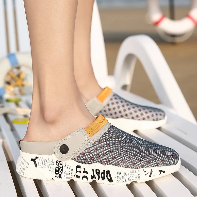 Hnzxzm Men's Flats Plus Size 46 Men Lightweight Breathable Comfortable Non-slip Shoes Casual Men'sFlip Flop Slippers Men